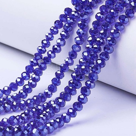 Electroplate Glass Beads Strands LS-EGLA-A034-T6mm-A11-1