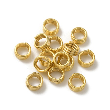 Brass Split Rings KK-O143-22G-1