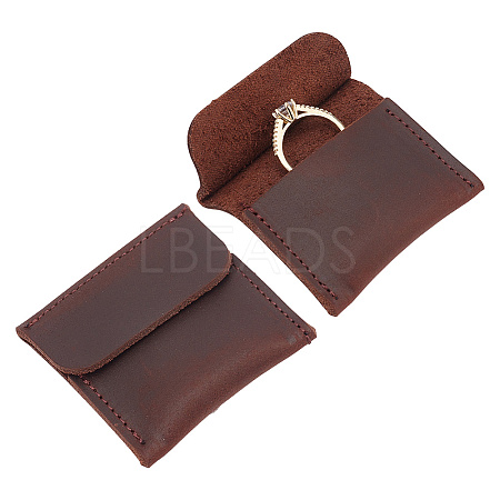 Rectangle PU Leather Ring Bags ABAG-WH0047-01A-1