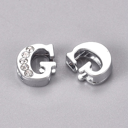 Alloy Slide Charms PALLOY-WH0066-21G-1