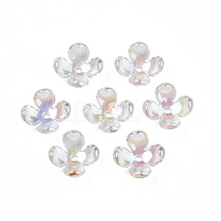 Transparent Acrylic Bead Caps TACR-Q273-03-1