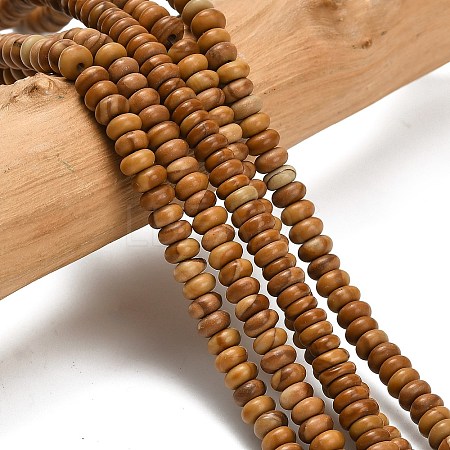 Natural Wood Lace Stone Wooden Jasper Beads Strands G-L635-A19-4x2mm-1
