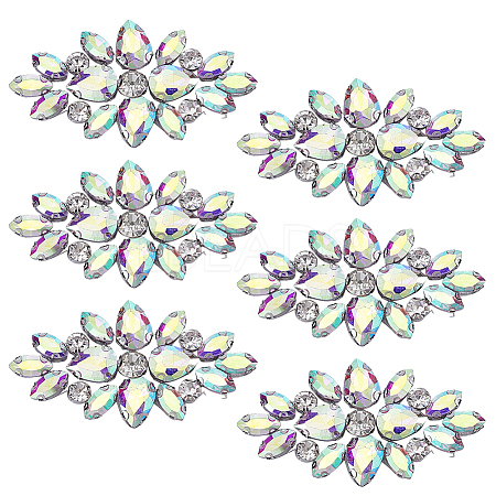 Glass Rhinestone Ornament Accessories DIY-WH0308-990B-1
