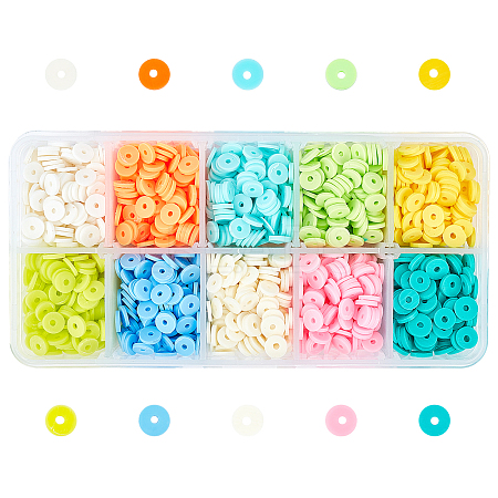 Handmade Polymer Clay Beads CLAY-FH0001-02B-01-1