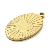 Ion Plating(IP) 316L Surgical Stainless Steel Pendants STAS-M317-01G-3