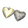 Brass Diffuser Locket Pendants X-KK-F717-25AB-NR-4