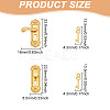 8 Sets 6 Styles Miniature Alloy Door Lock & Key AJEW-GO0001-73-2