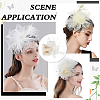 Women's Feather Aligator Hair Clips OHAR-WH0034-13B-6