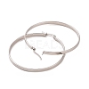 Tarnish Resistant 201 Stainless Steel Big Hoop Earrings with 304 Stainless Steel Pins for Women EJEW-E146-07P-A-2