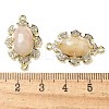 Natural Moonstone Faceted Oval Connector Charms G-G181-06G-09-3