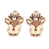 Christmas Alloy Enamel Pendants FIND-I067-02KCG-01-1