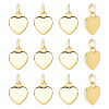 12Pcs Brass Charms KK-GO0002-22-1