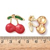 Cherry 304 Stainless Steel Enamel Stud Earrings EJEW-B156-01G-5