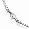 304 Stainless Steel Snake Chain Necklaces NJEW-H450-01P-3