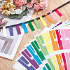 10Pcs 10 Colors Paper Self-Adhesive Stickers DIY-SP0006-12-4