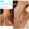 12Pcs 3 Styles Alloy Empty Macrame Pouch Pendant Iron Cable Chain Slider Necklace Making NJEW-GO0001-25-5