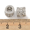 Rack Plating Brass Micro Pave Clear Cubic Zirconia European Beads KK-L215-326P-3