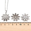 304 Stainless Steel Pendant Necklaces & Stud Earrings Set for Women SJEW-G086-01P-5