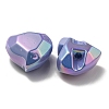 UV Plating Rainbow Iridescent Acrylic Beads OACR-P010-03H-3