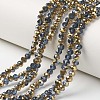 Electroplate Transparent Glass Beads Strands EGLA-A034-T4mm-O02-1