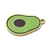 304 Stainless Steel Fruit Enamel Pendants STAS-G362-04G-01-2