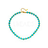 Resin Diagonal Cube Beaded Necklaces for Women WG284A3-01-5