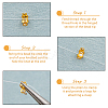 500Pcs Brass End Bead Tips KK-DC0004-07-6