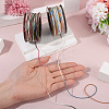 2 Rolls 2 Colors Segment Dyed Round Polyester Twisted Cords OCOR-TA0003-71-6