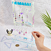 Laser Style Acrylic Earring Display Stands EDIS-WH0029-31-3