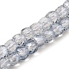 Electroplate Transparent Glass Beads Strands GLAA-C029-03B-03-1