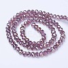 Electroplate Glass Beads Strands EGLA-A044-T2mm-B13-2