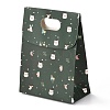 Christmas Themed Pattern Rectangle Kraft Paper Flip Bags CARB-L008-02S-02-1