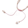 Adjustable Nylon Thread Braided Bead Bracelets BJEW-JB05504-02-3