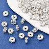 Brass Rhinestone Spacer Beads RB-A014-L7mm-01S-5