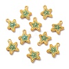Alloy Enamel Pendants ENAM-B056-08G-1