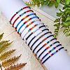 14Pcs 14 Style Glass Seed & 303 Stainless Steel Braided Bead Bracelets and Anklets Set SJEW-SW00003-07-4