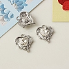 Platinum Alloy Micro Pave Cubic Zirconia Pendants PW-WG3DA04-03-1