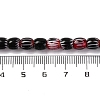 Handmade Lampwork Chevron Beads Strands LAMP-K041-01A-01-5