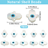 Beebeecraft 10Pcs Natural White Shell Mother of Pearl Shell Beads SSHEL-BBC0001-02-2