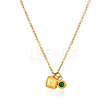 Simple Stainless Steel Square Pendant Necklaces for Women's Daily Wear QS9194-2-3