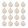 Golden Plated Alloy Charms LS-ENAM-S118-01D-2