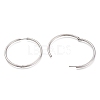 Tarnish Resistant 304 Stainless Steel Needle with 201 Stainless Steel Ring Huggie Hoop Earrings EJEW-L256-02E-P-2