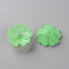 Transparent Frosted Acrylic Bead Caps MACR-S371-04A-733-2