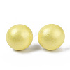 Pearlized Half Round Schima Wood Earrings for Girl Women EJEW-N048-001-13-1