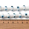 Handmade Evil Eye Lampwork Beads Strands LAMP-S069-01A-04-2