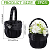 Polyester Flower Baskets with Handle AJEW-CP0010-64-2