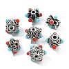 18Pcs 6 Styles Tibetan Style Alloy Beads FIND-CJ0005-74-8