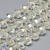 Electroplate Glass Beads Strands EGLA-Q083-8mm-D11-1