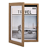 Wooden Oil Painting Storage Box Kids Flip Cover Photo Frame AJEW-WH0347-04A-1