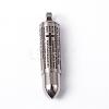 304 Stainless Steel Message Pointed Pendants STAS-K095-51P-2